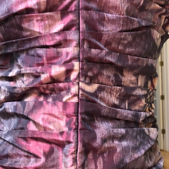Rickie Freeman Teri Jon Iridescent Floral Women's Formal Dress Size 8 Like New - Picture 11 of 16
